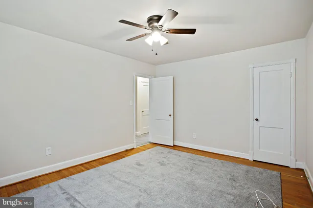 a view of an empty room