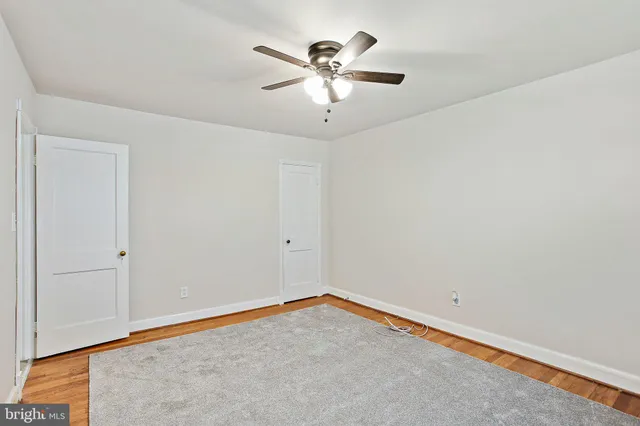 a view of an empty room