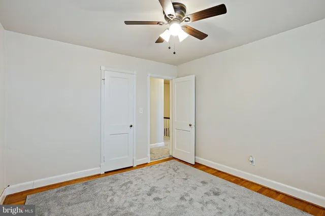 a view of an empty room