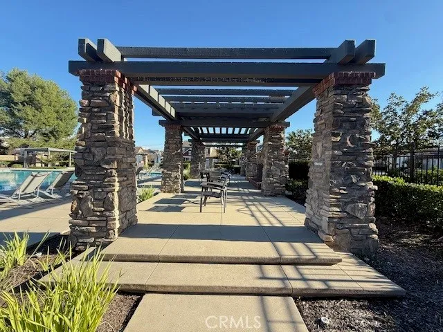 a outdoor space with chairs