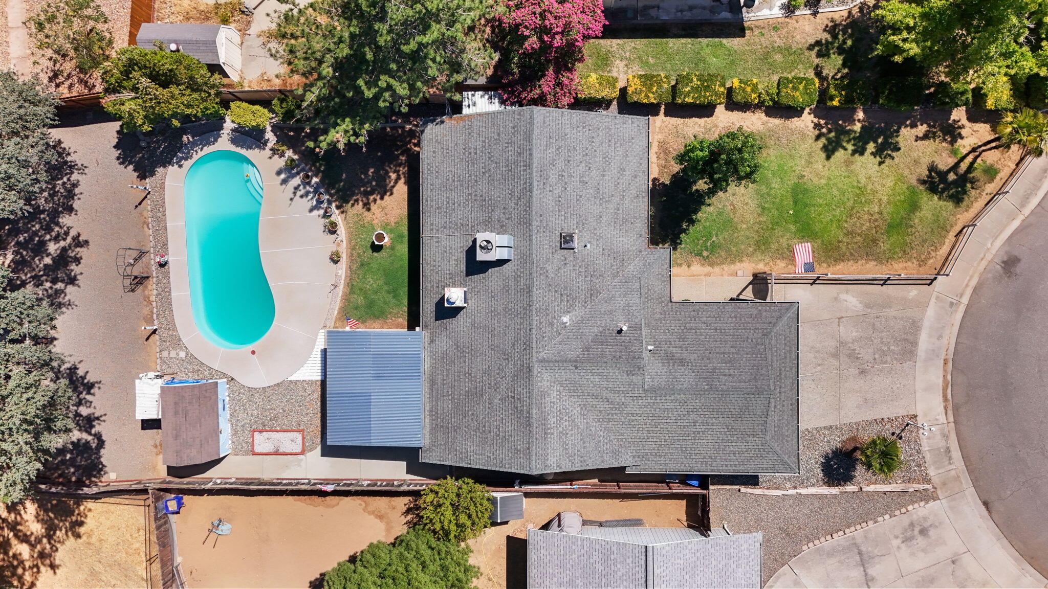 2760 Oriole Drive Red Bluff, CA 96080 - Photo 25 of 25 an aerial view of a house with a swimming pool