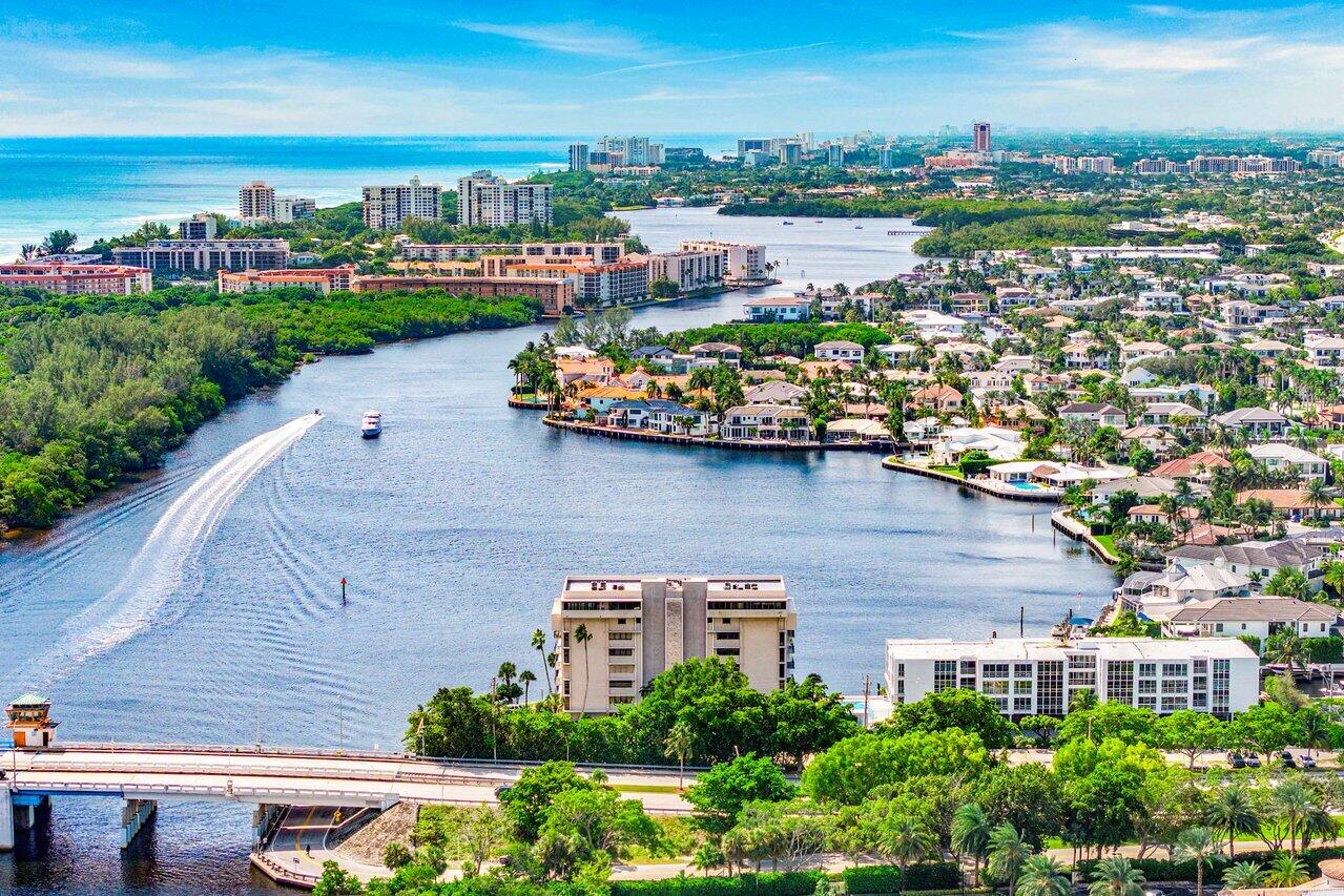 900 Northeast Spanish River Boulevard, Unit 7E Boca Raton, FL 33431 - Photo 5 of 71 AERIAL VIEW