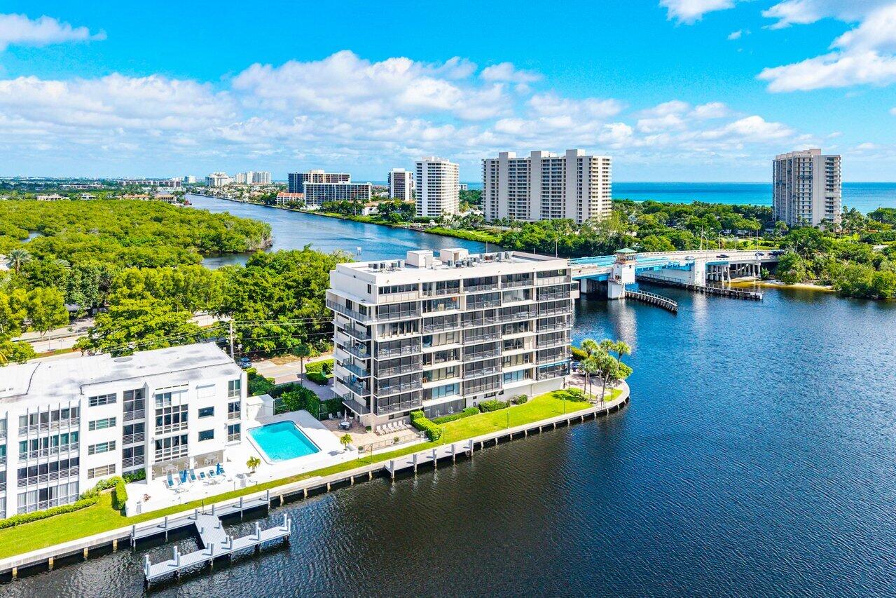 900 Northeast Spanish River Boulevard, Unit 7E Boca Raton, FL 33431 - Photo 64 of 71 AERIAL VIEW