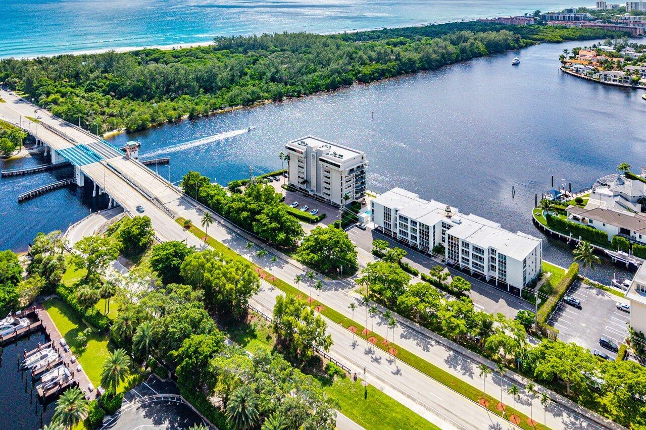 900 Northeast Spanish River Boulevard, Unit 7E Boca Raton, FL 33431 - Photo 66 of 71 AERIAL VIEW