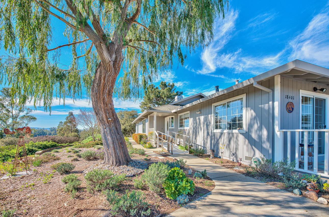 18401 Moro Road Salinas, CA 93907 - Photo 2 of 39 a front view of a house with garden