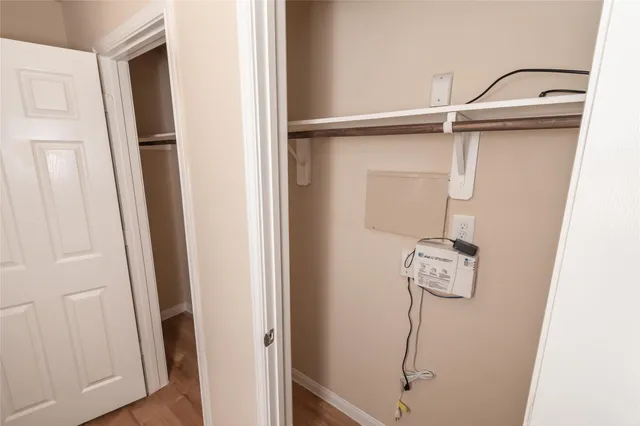 a close view of door with utility room
