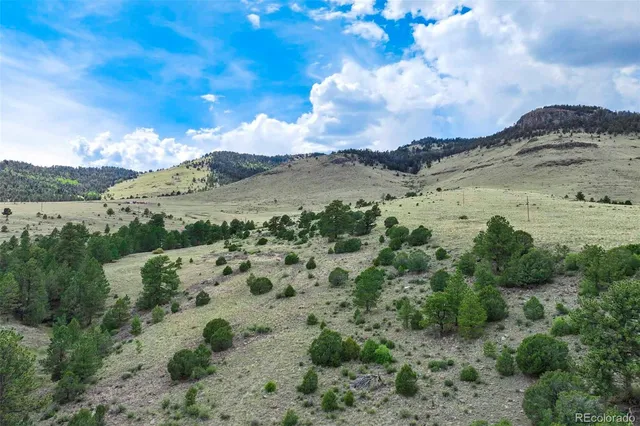 a view of a large building with a mountain in the background