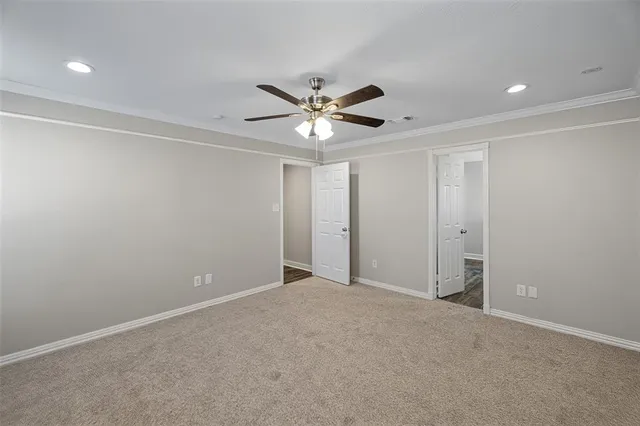 a view of an empty room