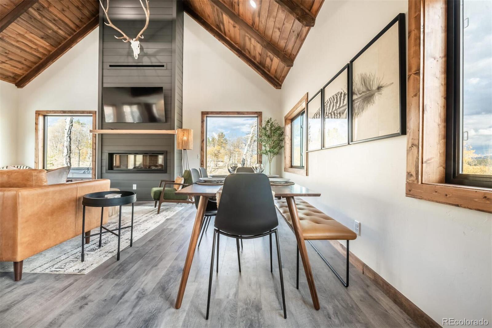 203 High Creek Road Fairplay, CO 80440 - Photo 5 of 30 a view of a livingroom with furniture window and wooden floor