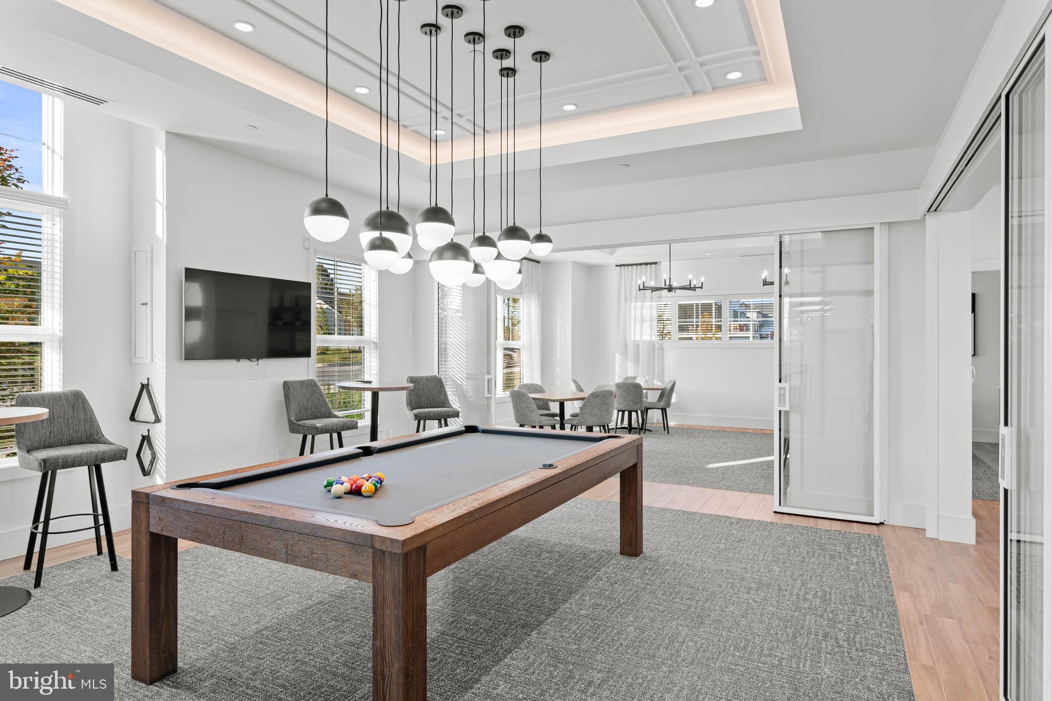 142 Preakness Way Downingtown, PA 19335 - Photo 50 of 56 a room with pool table and flat screen tv