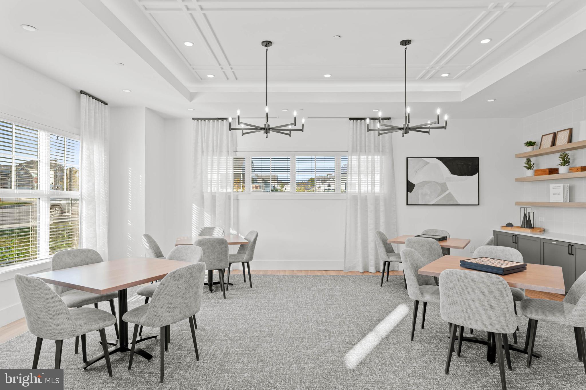 142 Preakness Way Downingtown, PA 19335 - Photo 51 of 56 a dining room with furniture a chandelier and wooden floor