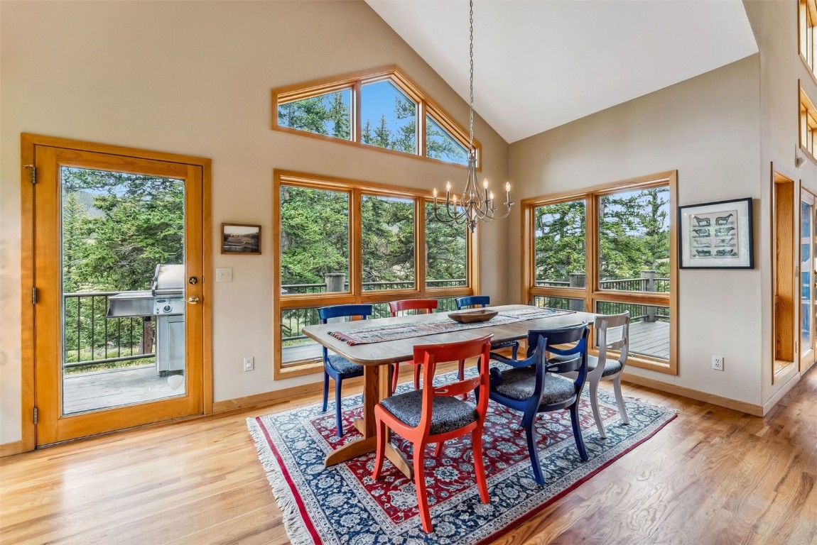 1118 Penstemon Road Keystone, CO 80435 - Photo 15 of 50 Brightly lit dining room with vaulted ceilings