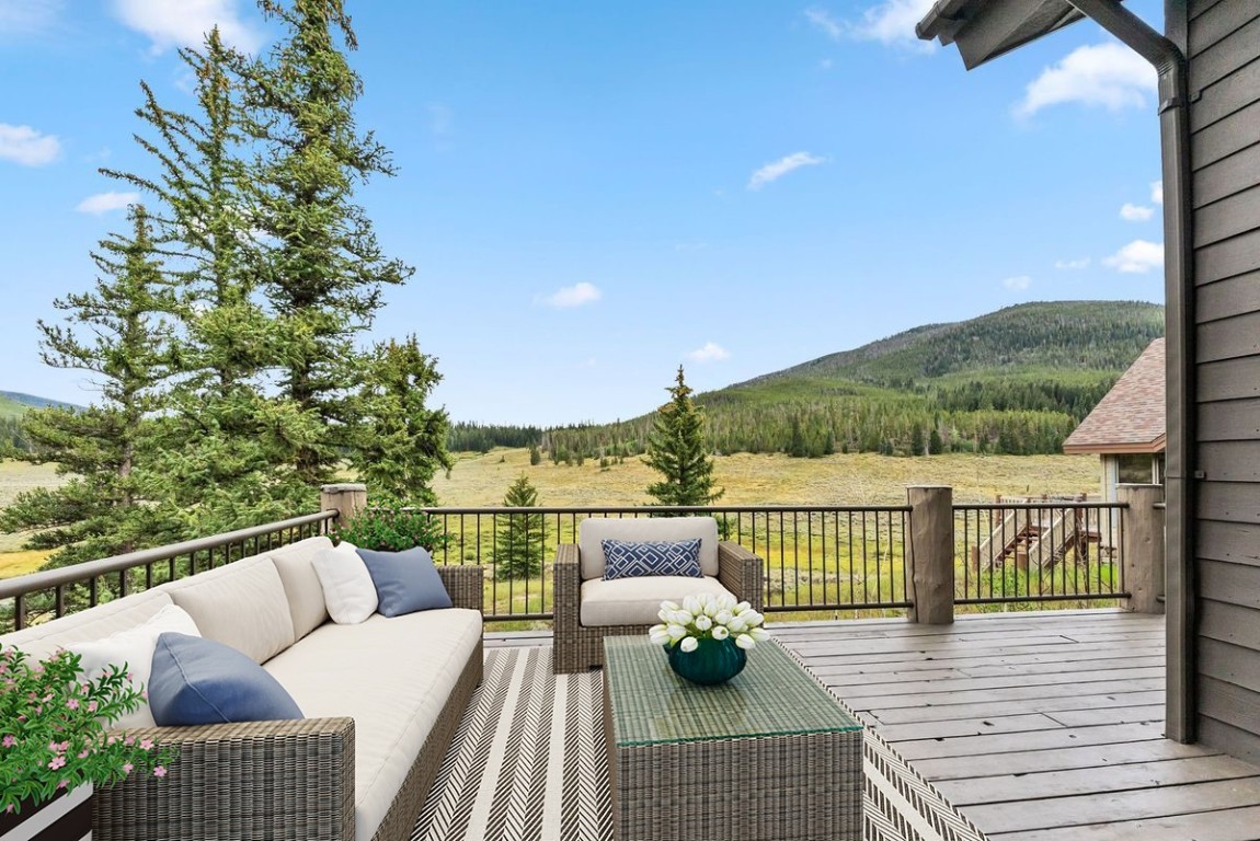 1118 Penstemon Road Keystone, CO 80435 - Photo 8 of 50 Deck - photo is virtually staged - Amazing main level great room views