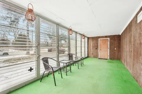 a view of a room with window