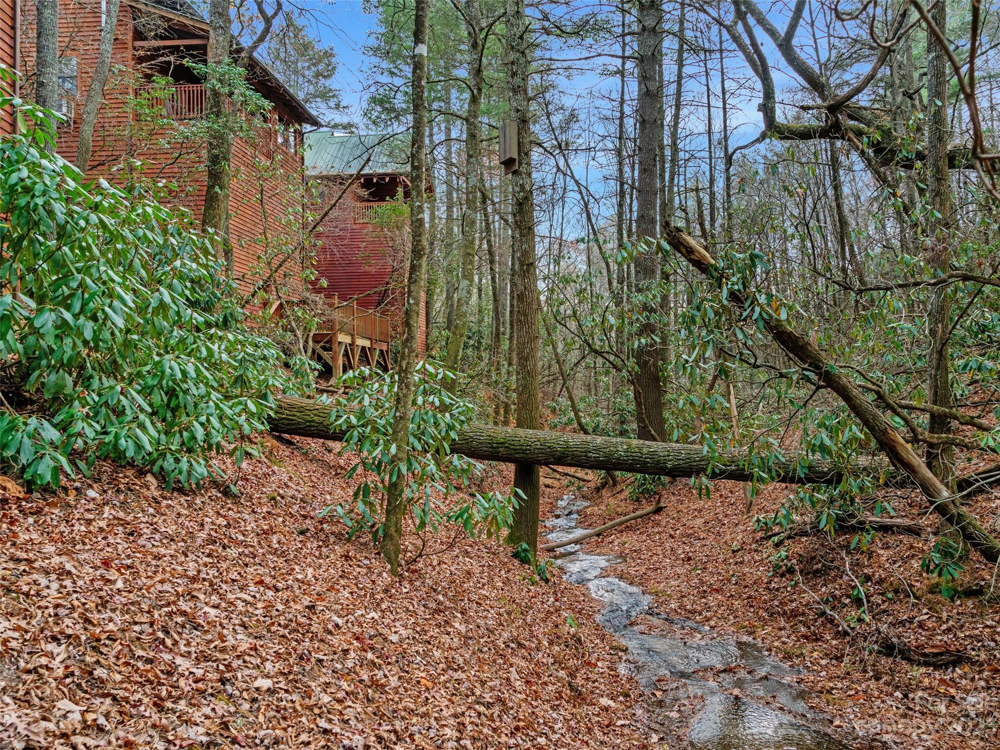 0 Creekside Loop, Unit 15 & 23 Spruce Pine, NC 28777 - Photo 28 of 28 a view of a yard with plants and large trees