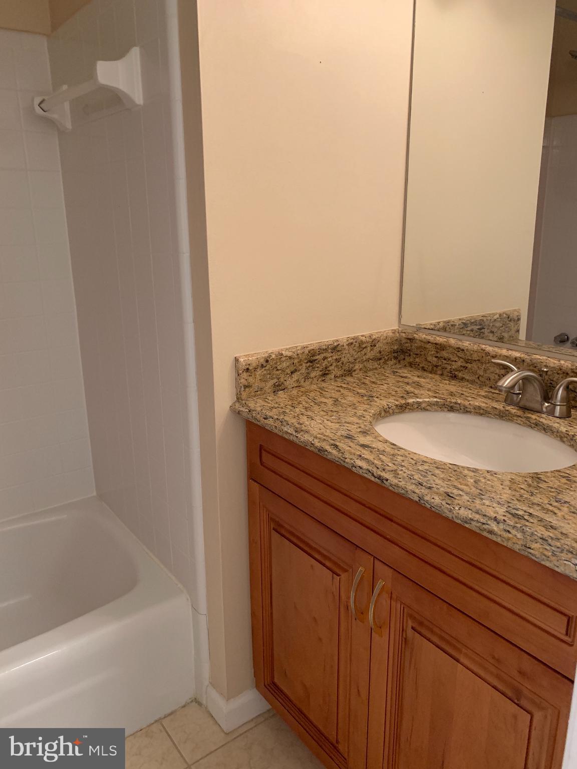 9700 Brookford Road Potomac, MD 20854 - Photo 16 of 27 a bathroom with a granite countertop sink and a bathtub