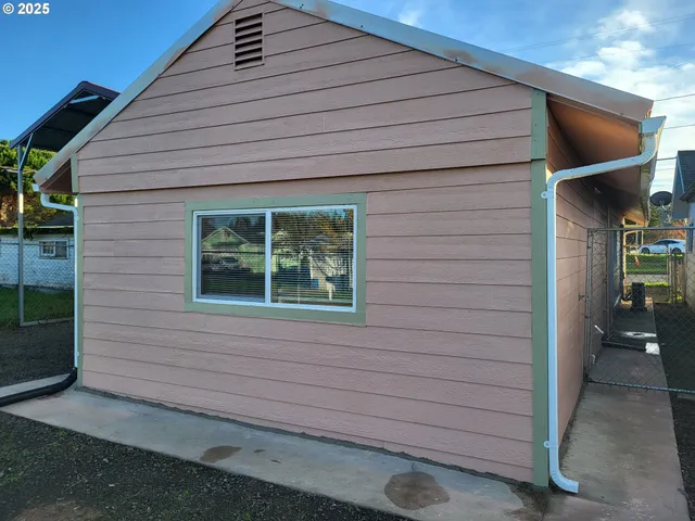 a view of a house with a door