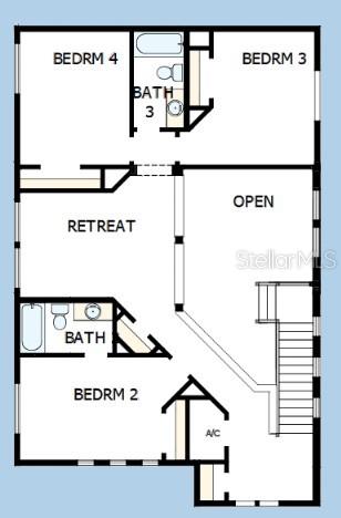 28740 Jujube Road Wesley Chapel, FL 33543 - Photo 12 of 12 Floor Plan Second Floor