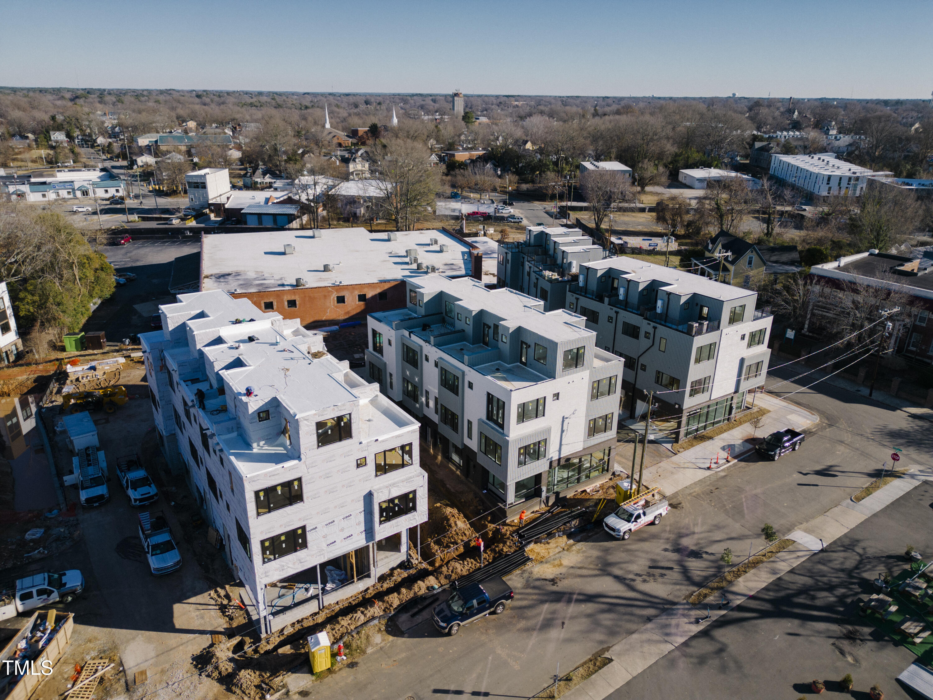 3001 Corbell Durham, NC 27701 - Photo 11 of 29 an aerial view of a building with parking space