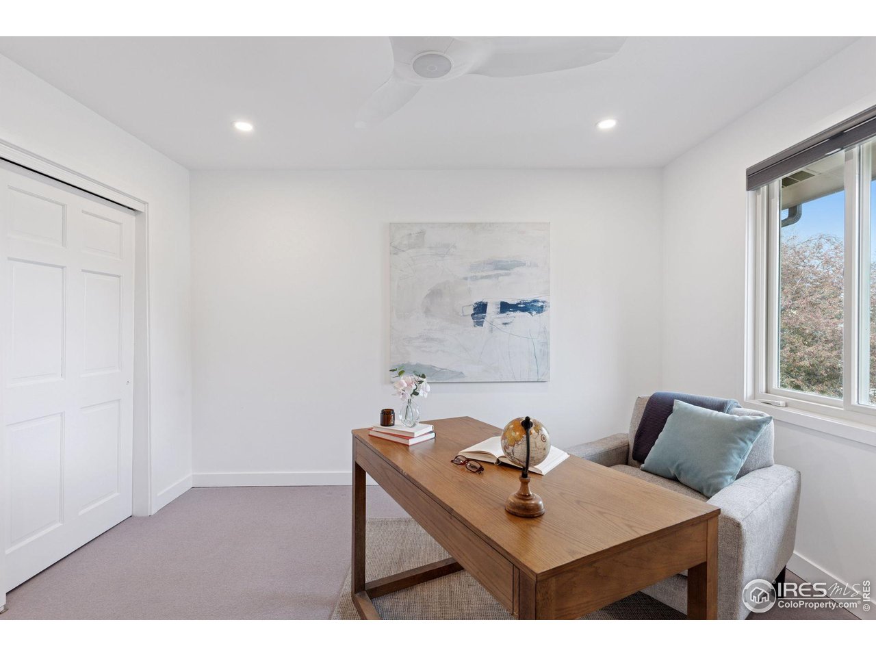 6916 Hunter Place Boulder, CO 80301 - Photo 28 of 40 Upper level bedroom three, shown as an office