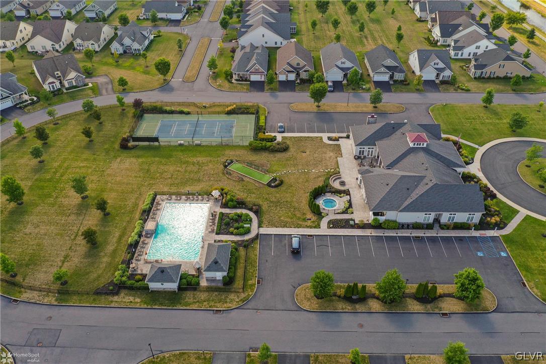 1015 Declaration Drive Bethlehem, PA 18017 - Photo 33 of 33 an aerial view of a house with a garden and yard