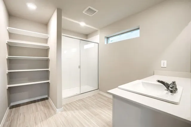 a view of an empty room