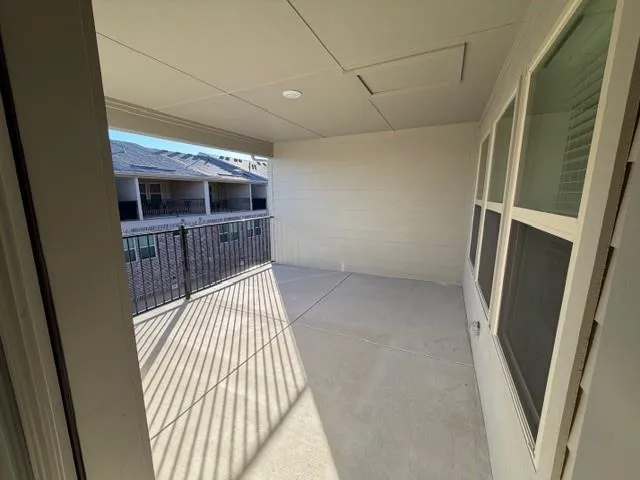 a view of a garage room