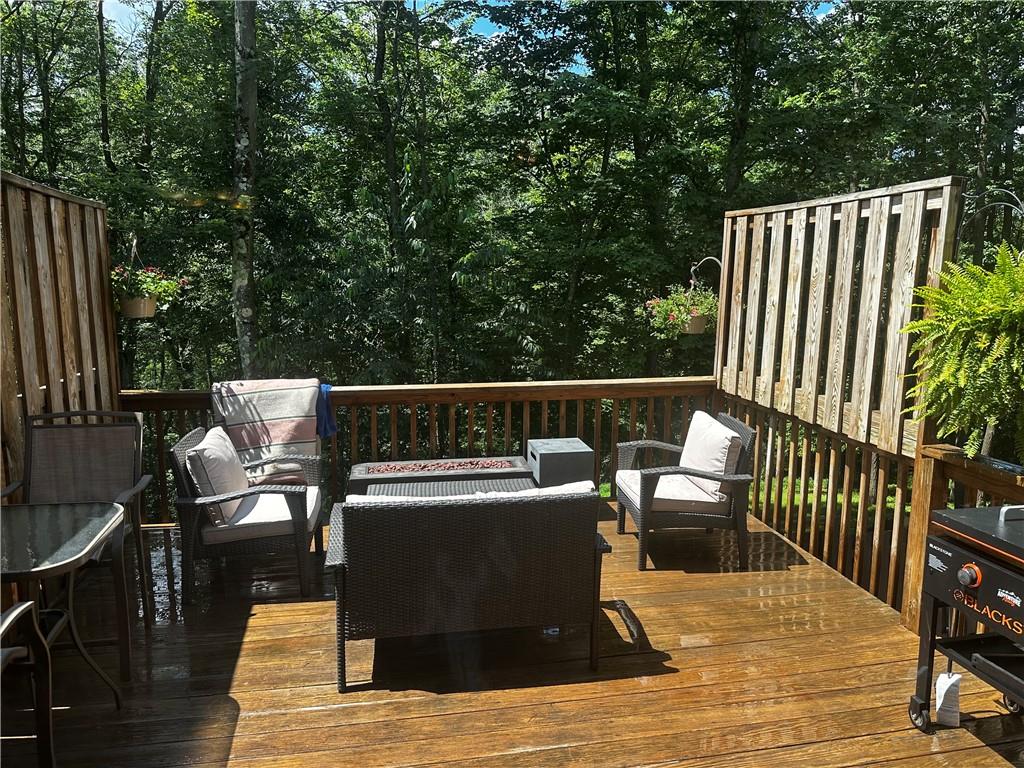 206 Falls Village Road Pittsburgh, PA 15239 - Photo 38 of 38 a roof deck with couches and wooden floor