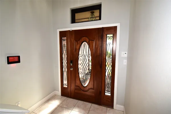 a close view of door lock