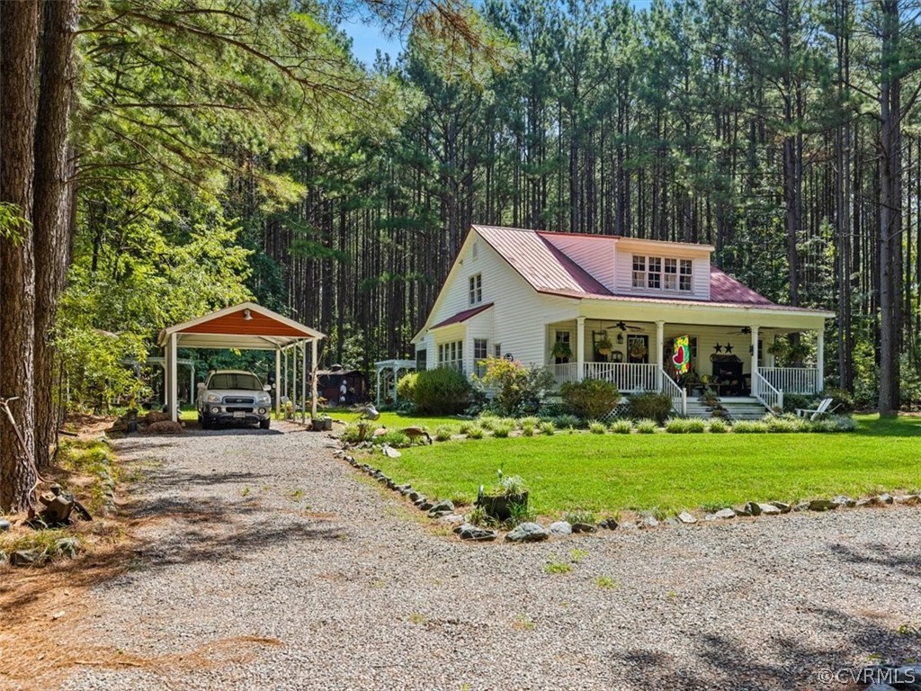 2430 Academy Road Powhatan, VA 23139 - Photo 4 of 43 Situated on 5 private acres with long driveway.