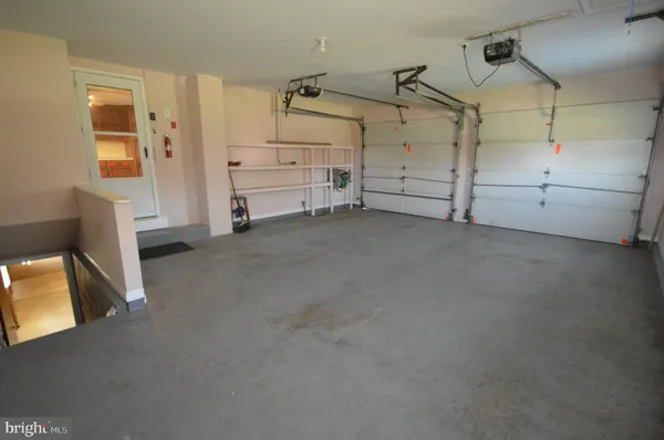 a view of a garage room