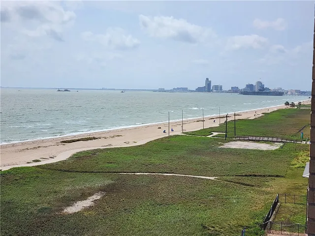 a view of an ocean beach
