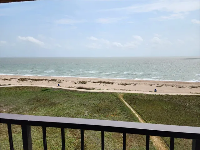 a view of an ocean and beach