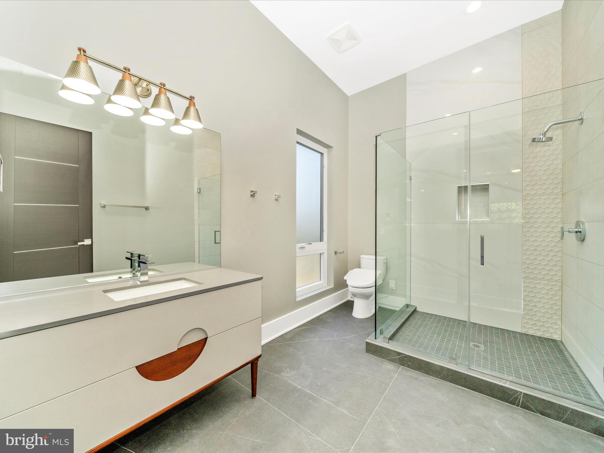 2209 Hunter Mill Road Vienna, VA 22181 - Photo 53 of 102 a bathroom with a sink a toilet and shower