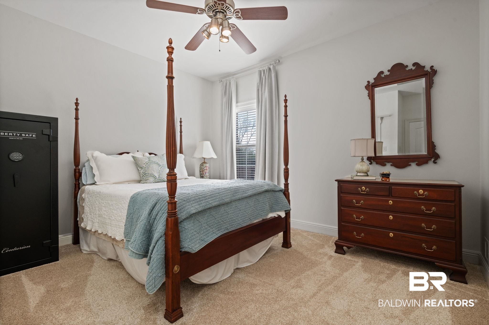 4771 Pecan Ridge East Mobile, AL 36619 - Photo 30 of 48 Bedroom featuring ceiling fan and light carpet