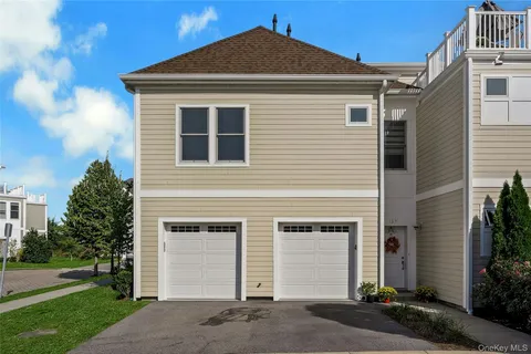 a view of a big yard in front of a building