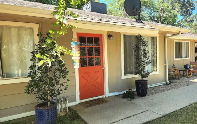 a front view of a house