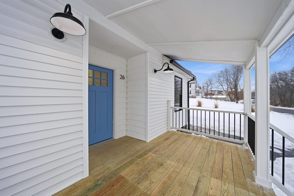 26 Rivulet Street Uxbridge, MA 01569 - Photo 34 of 41 a view of a porch with wooden floor