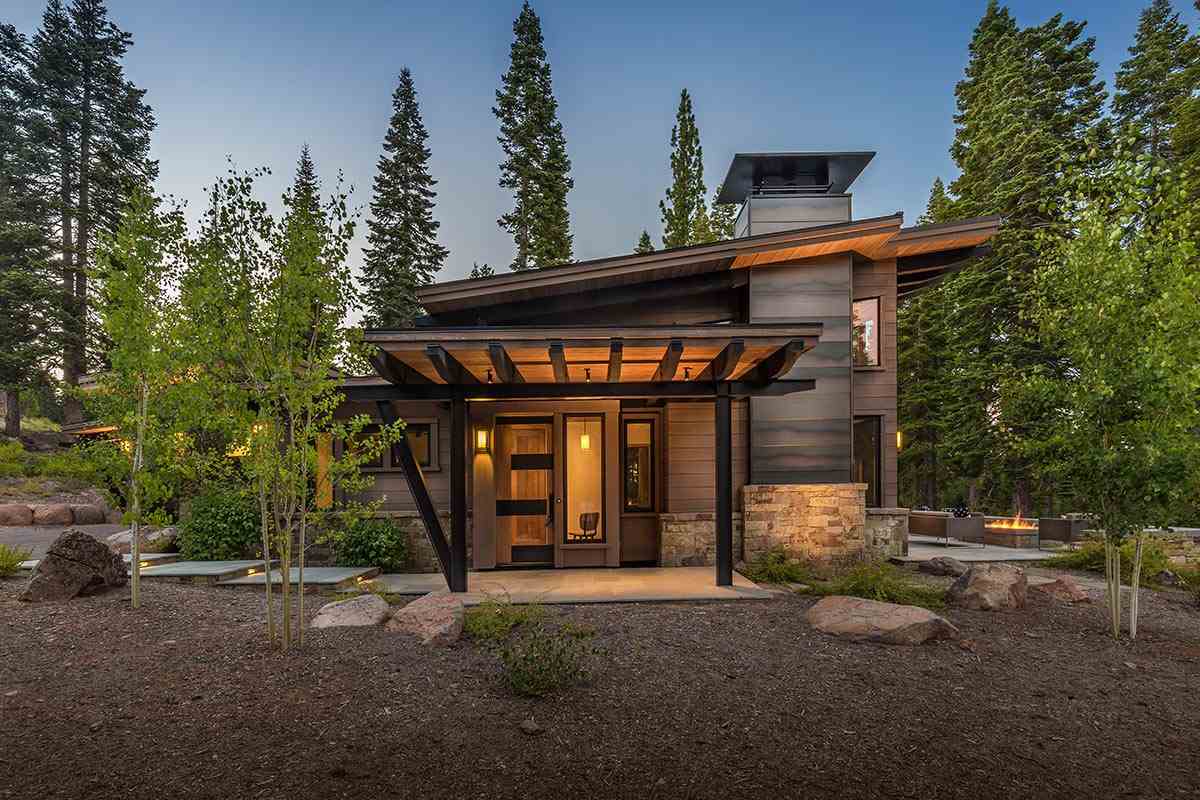 8370 Valhalla Drive Truckee, CA 96161 - Photo 3 of 13 a front view of a house with a yard