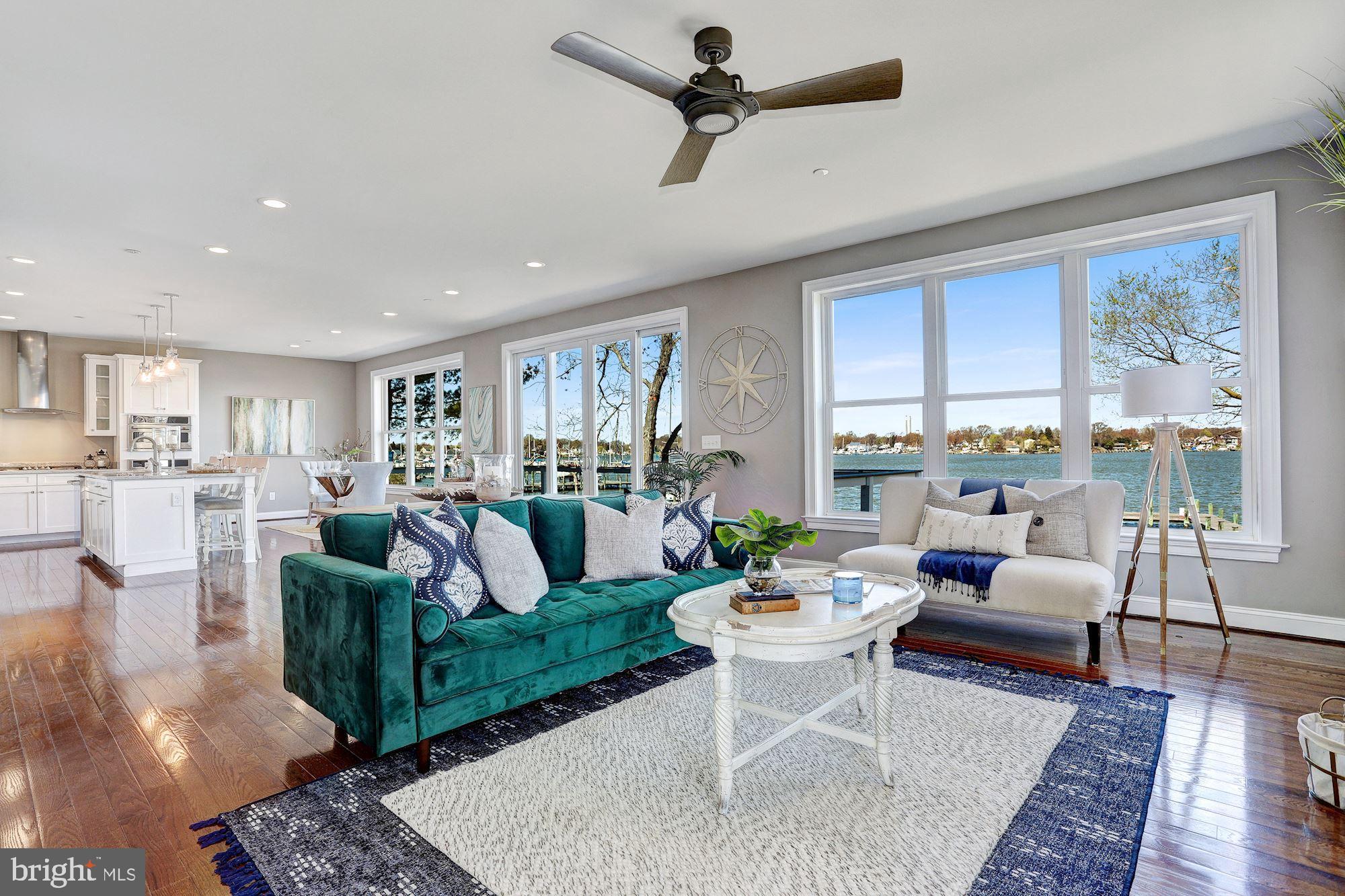 7680 Colonial Beach Road Pasadena, MD 21122 - Photo 13 of 53 Open Plan Family Rm w/Panoramic Water Views