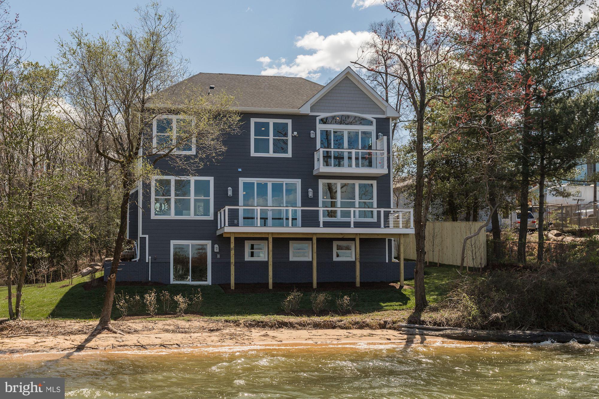 7680 Colonial Beach Road Pasadena, MD 21122 - Photo 45 of 53 Waterside Elevation & Private Beach