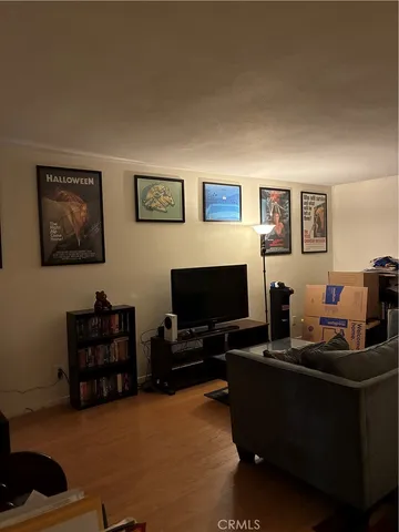 a view of a trees in a park