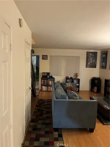 a view of a balcony with an outdoor space