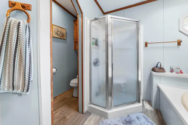 a view of a house with a door and a window