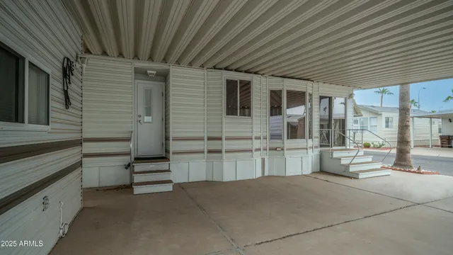 a house view with a outdoor space
