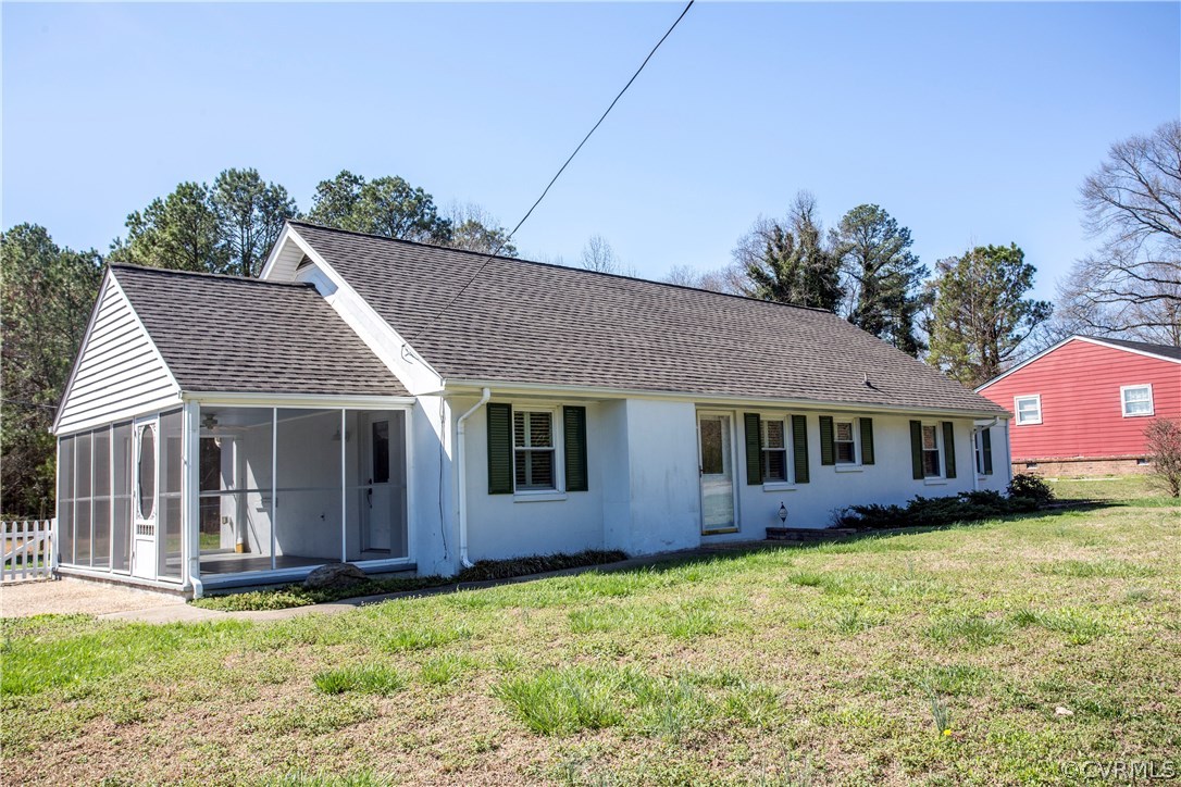 3843 Treely Road Chester, VA 23831 - Photo 2 of 50 a view of a house with a yard and potted plants