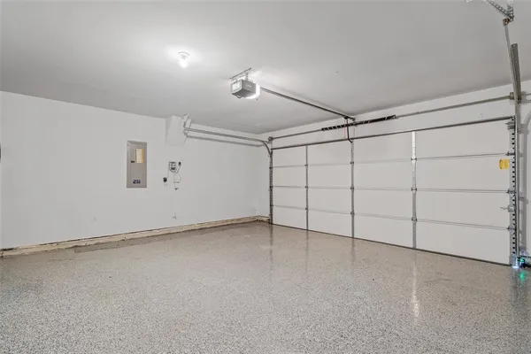 a view of a garage