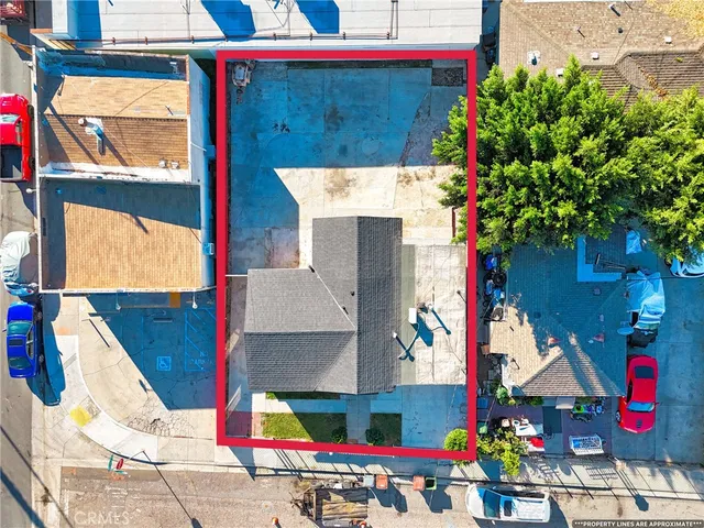 an aerial view of a city