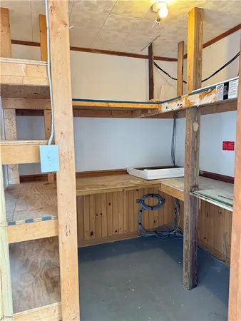 a view of storage and utility room