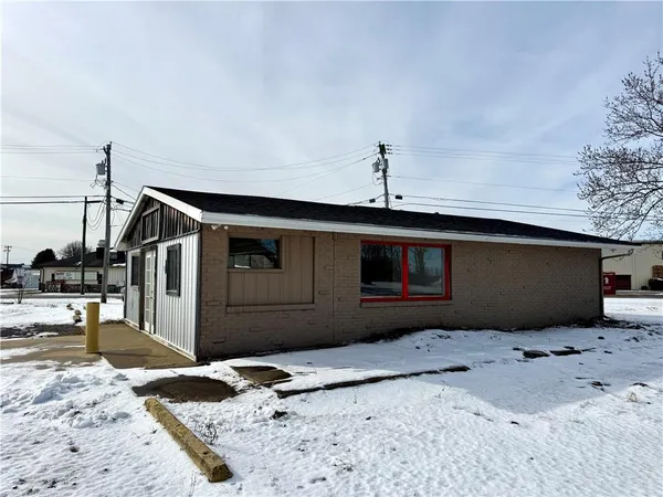a front view of a house
